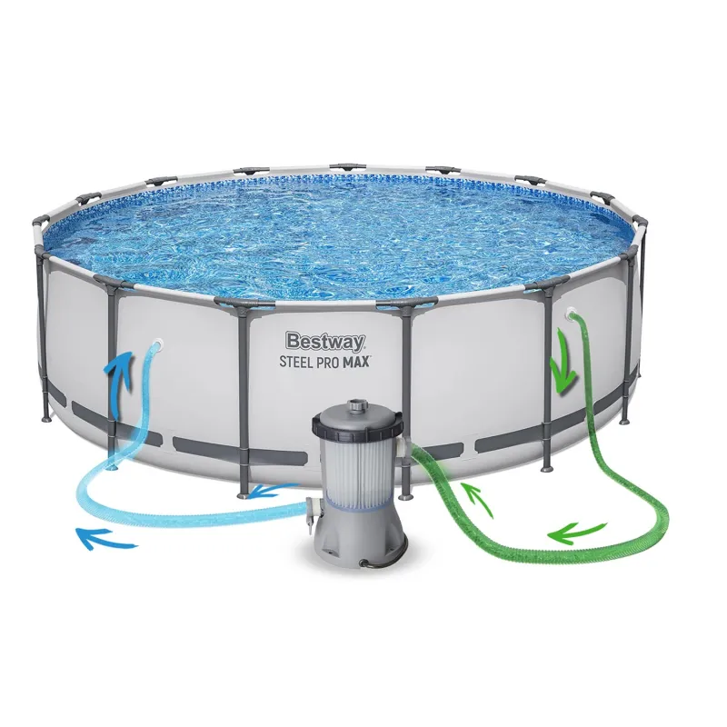 457 x 122 cm pool, perfect for summer parties in the garden