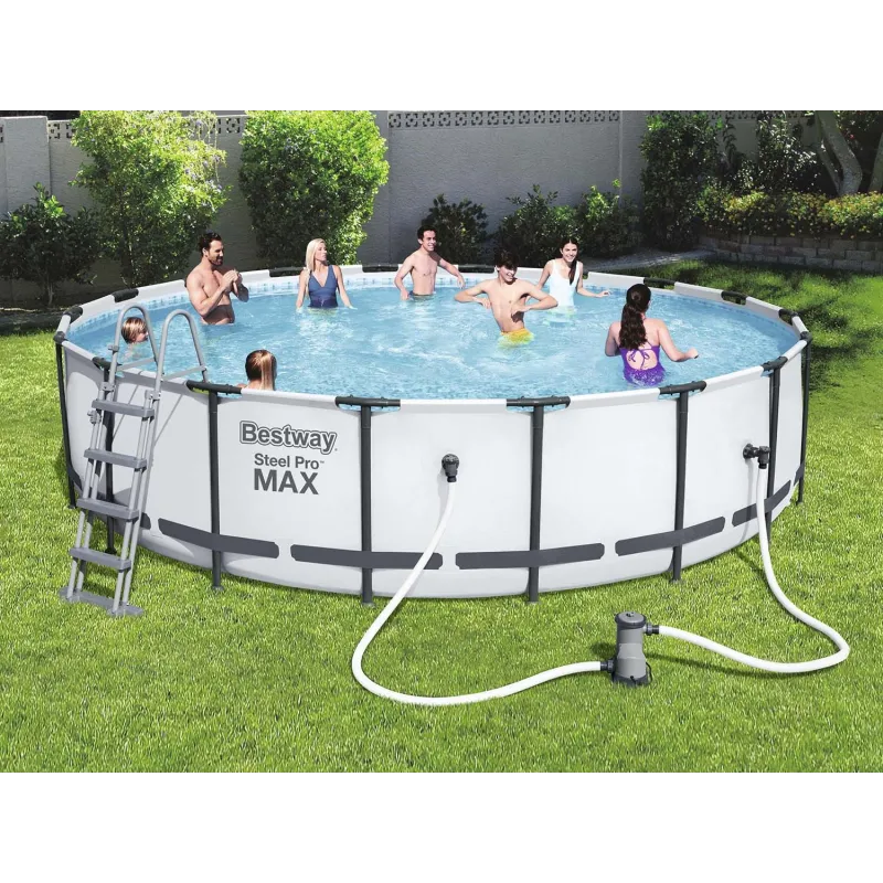 Garden frame pool 549 x 122 cm 18in1, made of durable material