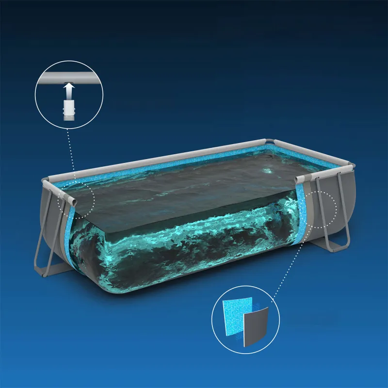 Bestway 56670 frame pool 488 x 244 x 122 cm 12-in-1, perfect for garden fun with kids