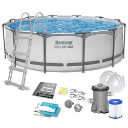 Bestway 56418 Frame Pool 366 x 100 cm 10-in-1 Set