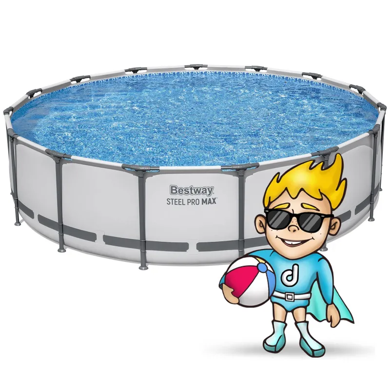 Round garden frame pool 457 cm, easy to assemble Bestway 56488 for summer enjoyment