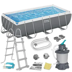 Bestway 404 x 201 x 100 cm garden frame pool 10-in-1 56442