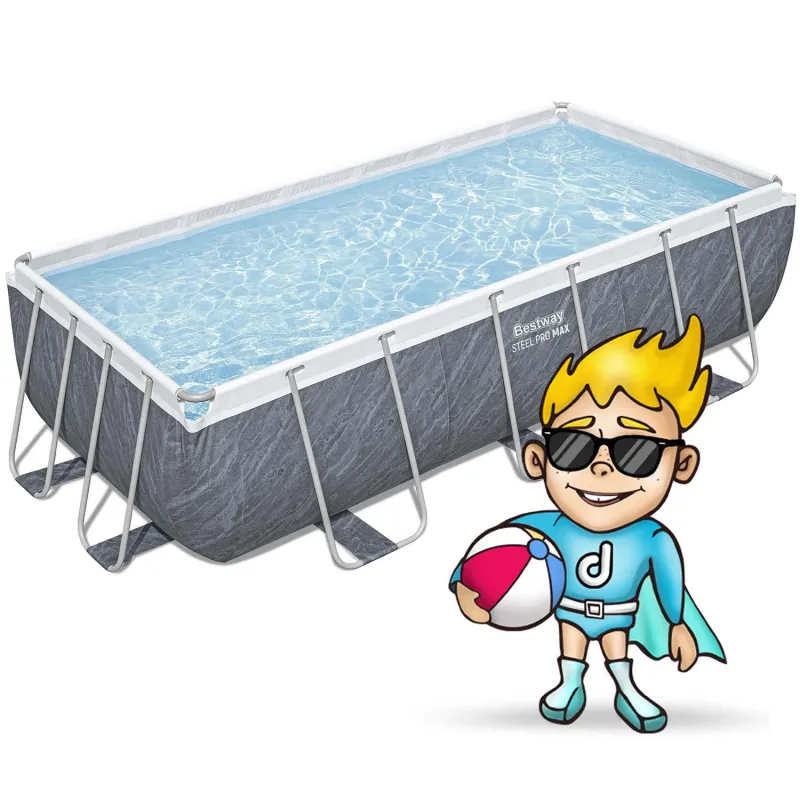 404 x 201 x 100 cm Bestway garden frame pool 11-in-1 56721 in blue color