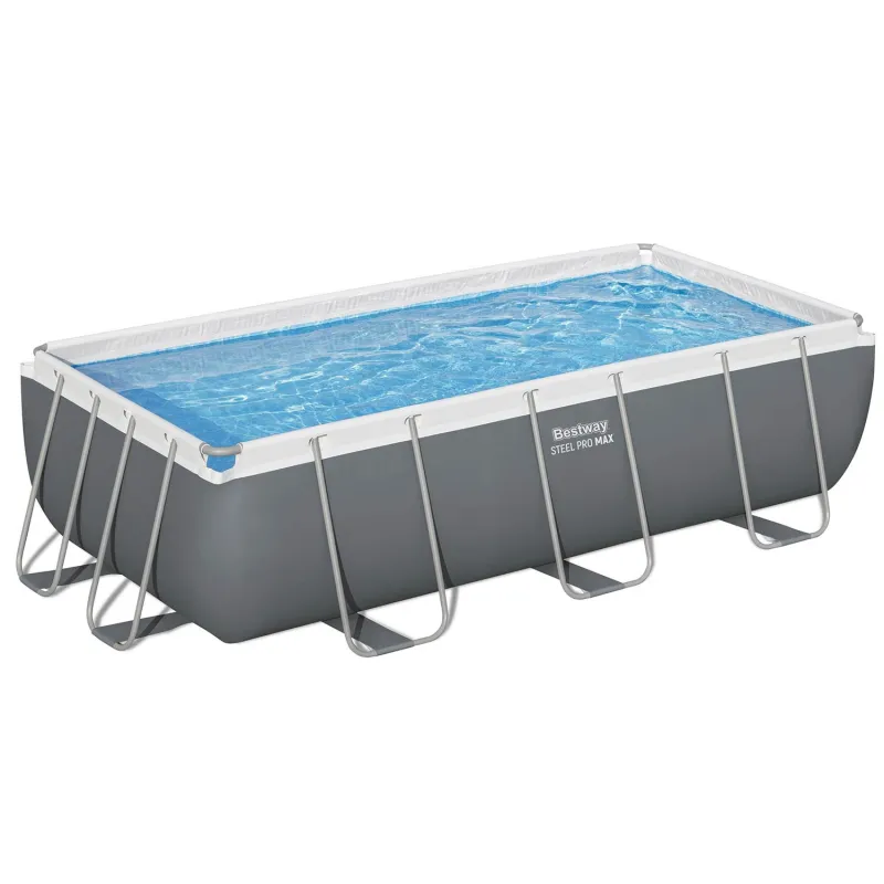 Easy to assemble frame pool 404 x 201 x 100 cm for outdoor fun