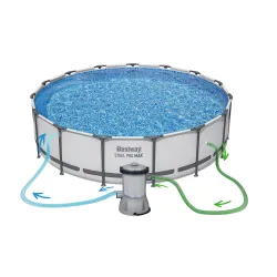 457 x 107 cm frame pool, perfect for relaxing in the garden during summer