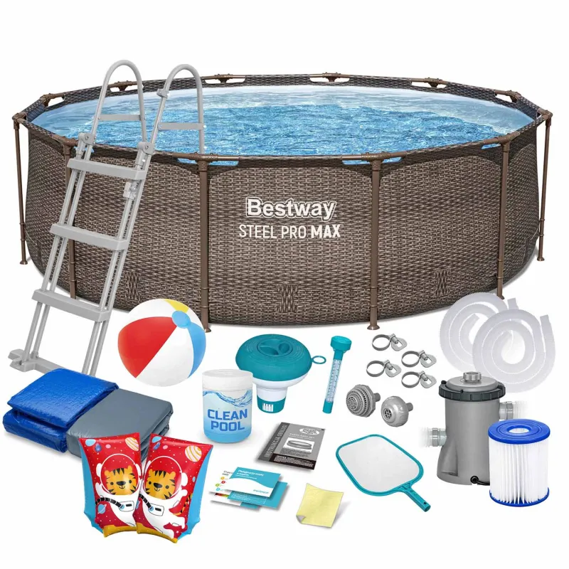 18-in-1 garden frame pool 366 x 100 cm, perfect for summer fun