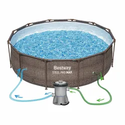 Durable PVC garden frame pool 366 x 100 cm, built to last for summer fun