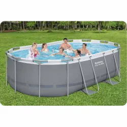 Frame Pool 427 x 250 x 100 cm 18in1 Bestway 56620, great for kids