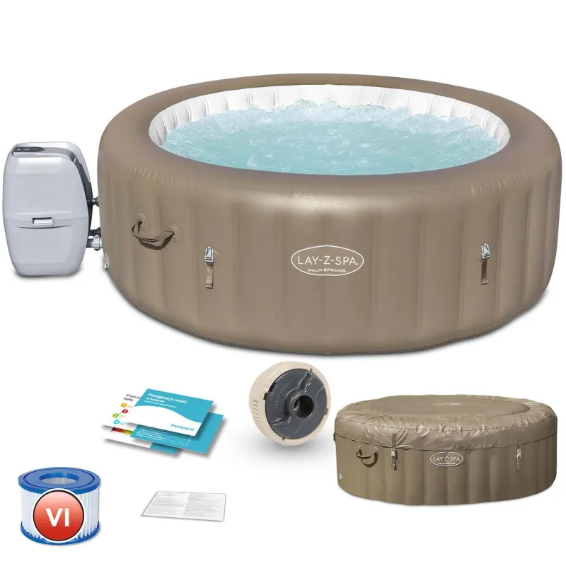 Inflatable SPA Lay-Z Palm Springs for 6 people, comfortable and relaxing inflatable spa