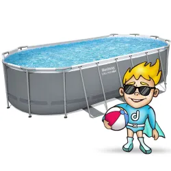 Garden Frame Pool 549 x 274 x 122 cm 12in1, stylish outdoor design
