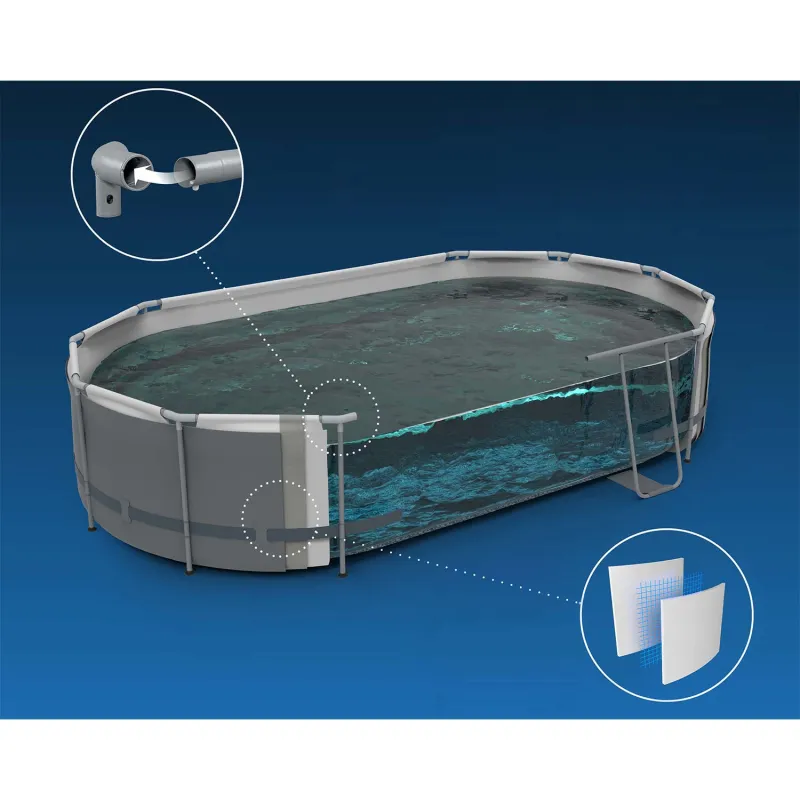 Garden Frame Pool 549 x 274 x 122 cm 12in1, durable material for outdoor use