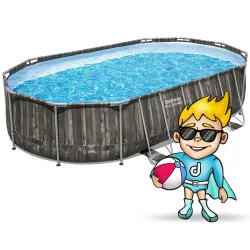610 x 366 x 122 cm frame pool, stylish addition to your garden