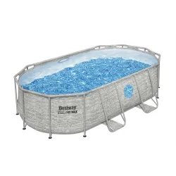 Family-friendly garden frame pool, perfect for kids' fun