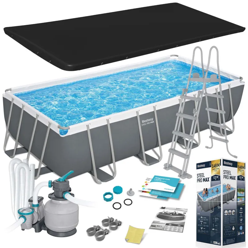 Bestway 56466N 12-in-1 garden frame pool 549 x 274 x 122 cm, durable design