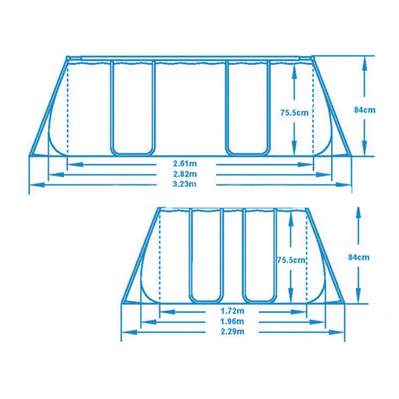 Garden frame pool 282 x 196 x 84 cm with play set Bestway 56629N