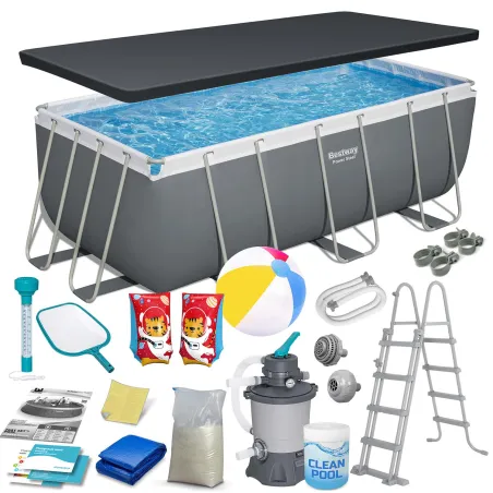17in1 garden frame pool 412x201x122cm, durable outdoor structure