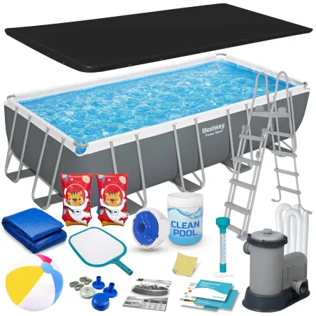 Garden Frame Pool 549 x 274 x 122 cm 17-in-1, perfect for outdoor fun