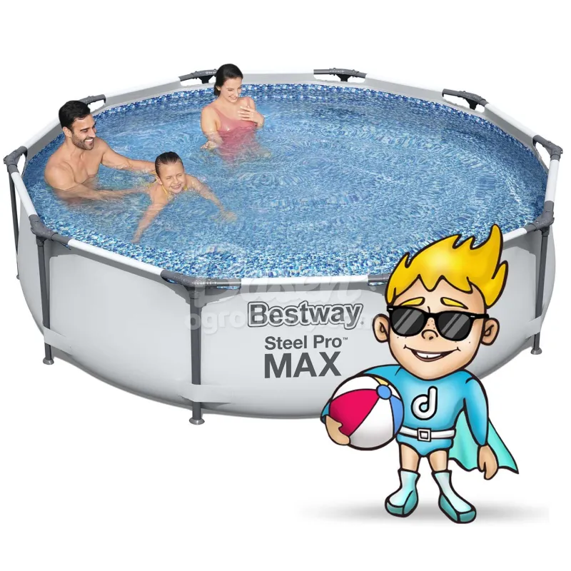 Bestway 56408 garden frame pool 305 x 76 cm 17-in-1, stylish design for garden relaxation