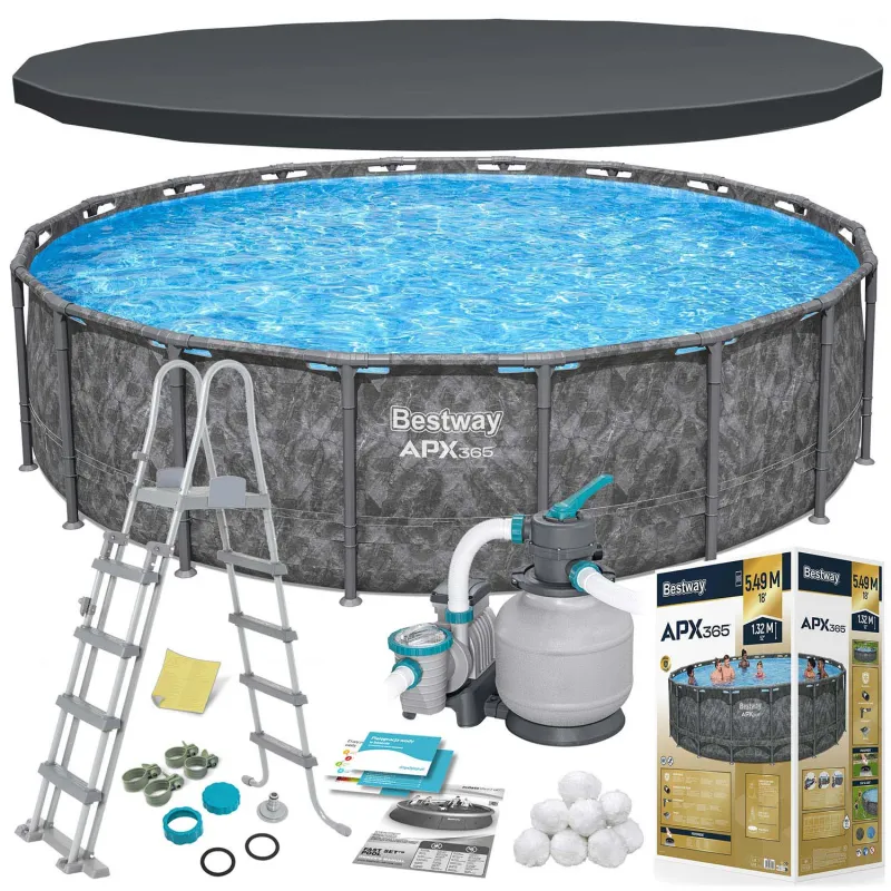 11in1 garden frame pool 549 x 132 cm, perfect for summer fun