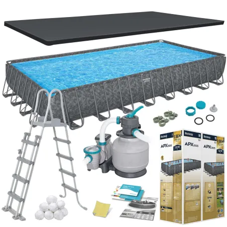 Bestway 561KJ Garden Frame Pool 956 x 488 x 132 cm 11in1, perfect for summer fun