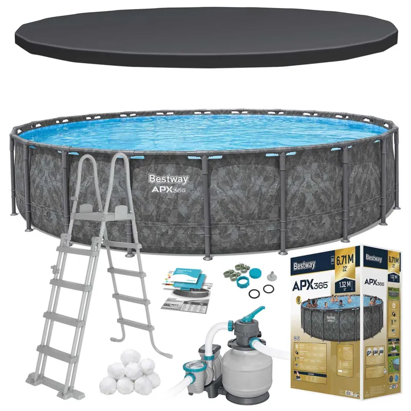 Bestway 561JZ frame pool 671 x 132 cm, perfect for outdoor fun