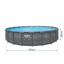 Bestway 561JZ frame pool 671 x 132 cm, fun for kids in the garden