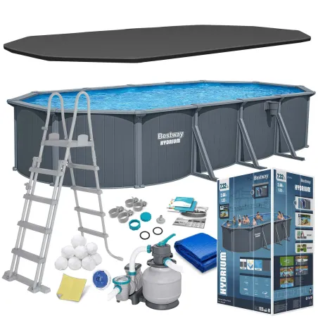 Year-round garden pool 732x366x132 cm with panels Bestway 561CW
