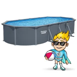 Stylish garden pool 732x366x132 cm with panels Bestway 561CW