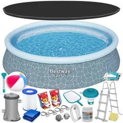 Bestway 57372 frame pool 457 x 107 cm, perfect for summer fun in the garden