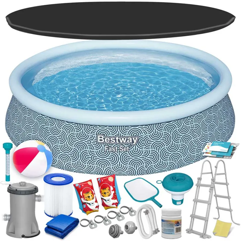 Bestway 57372 frame pool 457 x 107 cm, perfect for summer fun in the garden