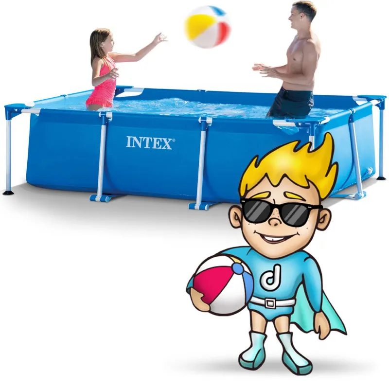 300 x 200 x 75 cm Frame Pool in blue, great for summer fun in the garden