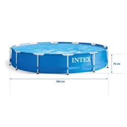 Intex frame pool 366 x 76 cm, great for summer parties and garden relaxation