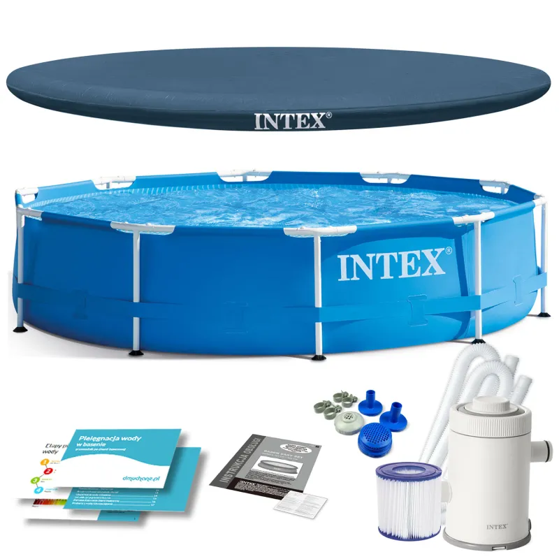 INTEX 28202 305 x 76 cm garden frame pool with 4-in-1 accessories
