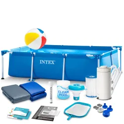 Garden Frame Pool 260 x 160 x 65 cm 15-in-1 Set INTEX 28271