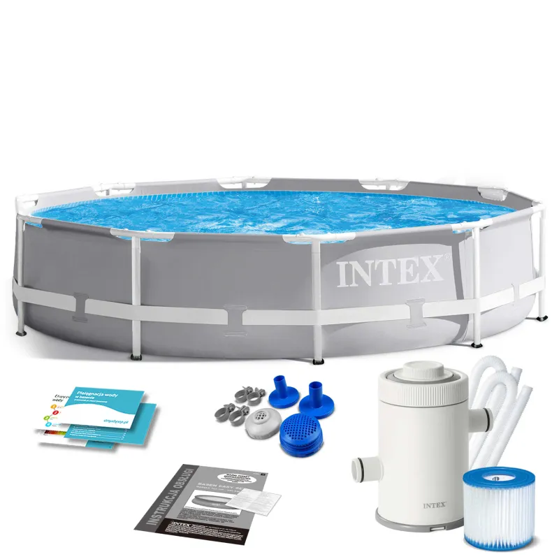 Garden pool frame 305 x 76 cm with complete accessory set