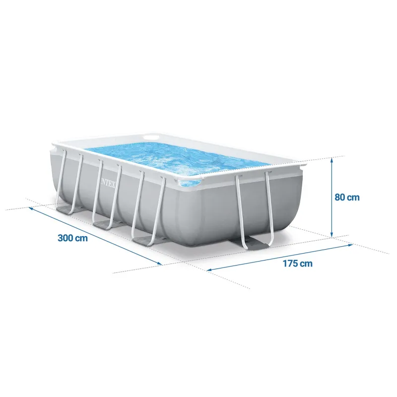 Blue INTEX 26784 Frame Pool 300 x 175 x 80 cm