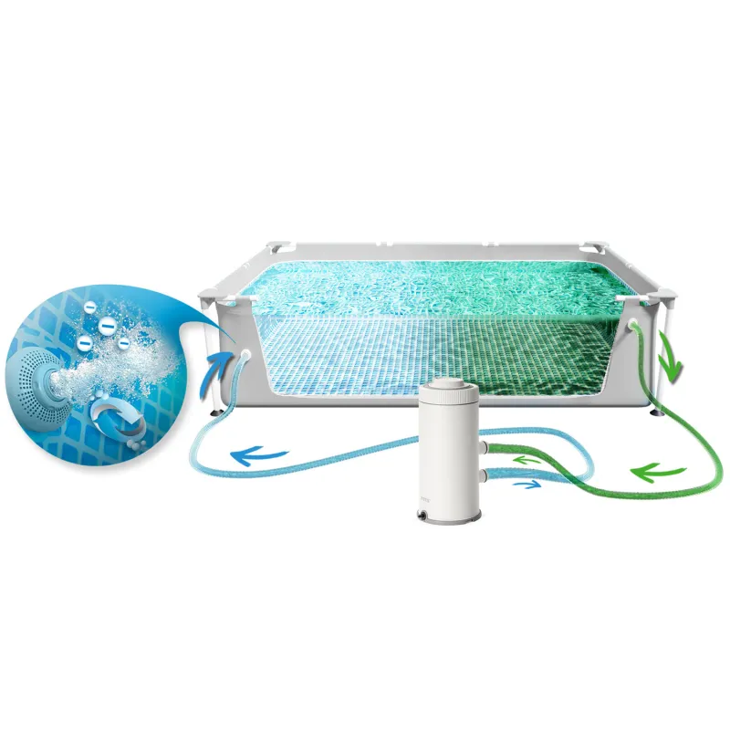 Perfect garden frame pool 400 x 200 x 100 cm for summer enjoyment