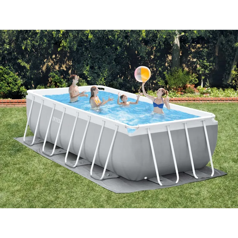 Durable garden frame pool 488 x 244 x 107 cm for family fun INTEX 26792