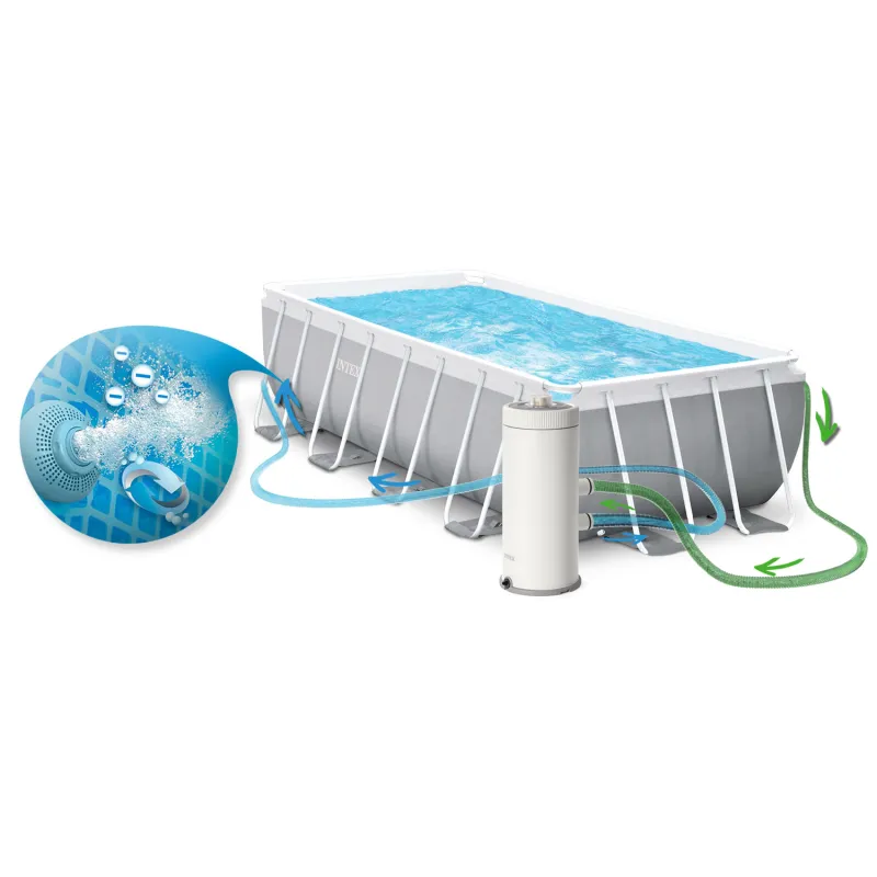 Ideal garden frame pool 488 x 244 x 107 cm for relaxation INTEX 26792