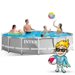 Stylish frame garden pool 457 x 107 cm for summer fun