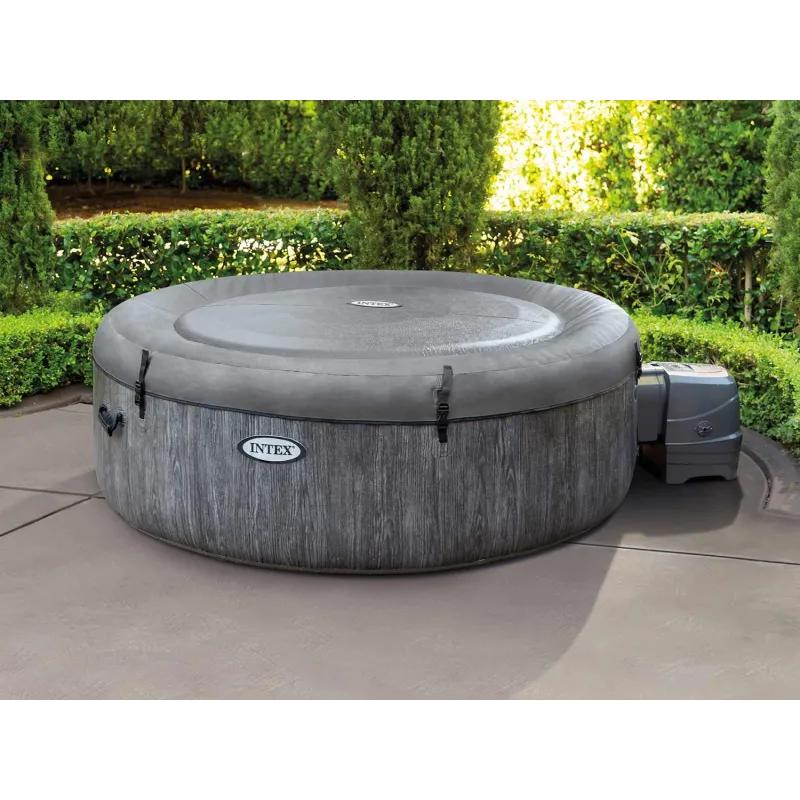 Stylish inflatable SPA in blue, perfect for relaxation in the garden