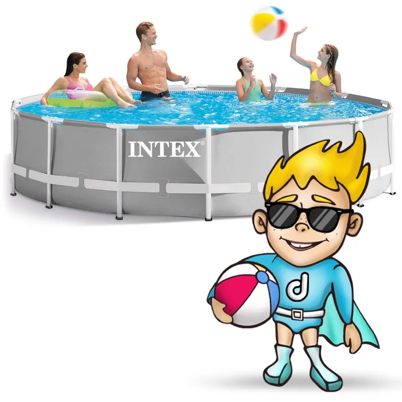 Round frame pool, 457 cm, great for garden relaxation