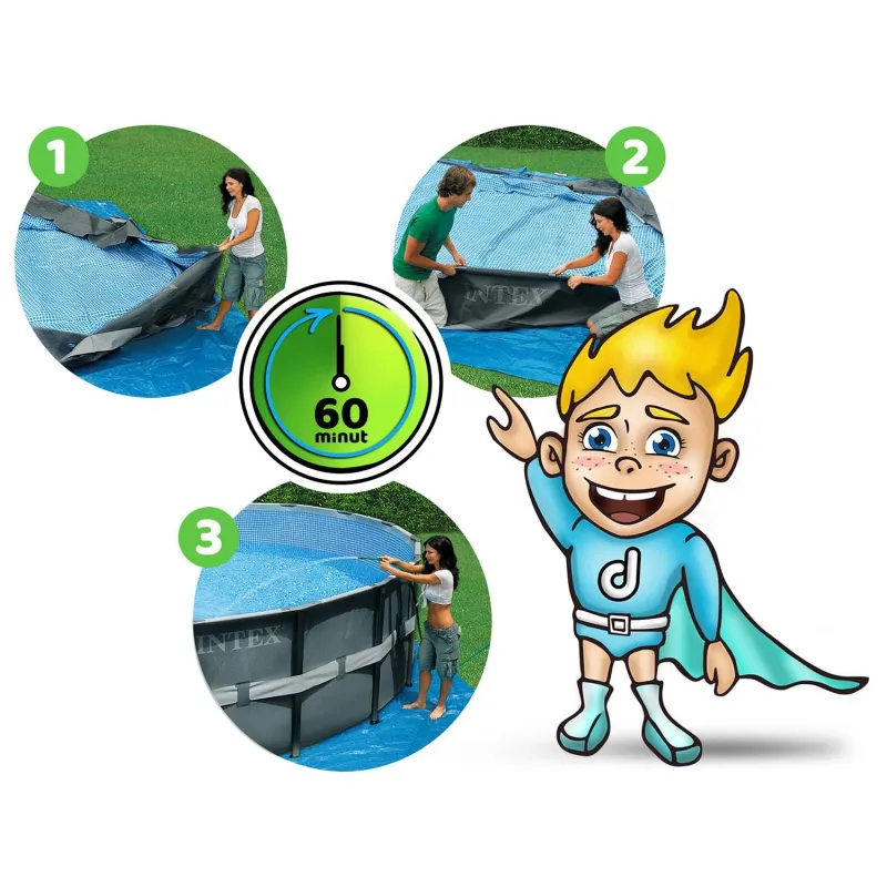 Garden frame pool, perfect for summer parties and water fun