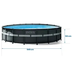 549 x 132 cm garden frame pool, ideal for kids and adults, garden relaxation