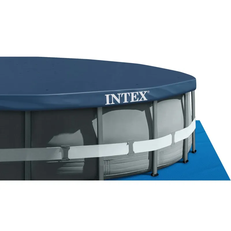 PVC frame pool, weather-resistant, ideal for garden use