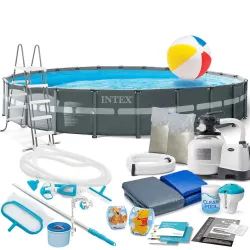 Garden frame pool 732 x 132 cm 21in1 INTEX 26340