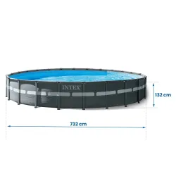 Garden frame pool 732 x 132 cm, perfect for family fun outdoors, suitable for all ages