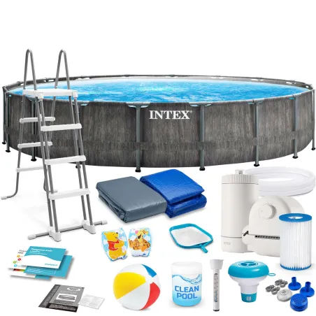 Garden frame pool 549 x 122 cm, sturdy design, above ground swimming pool