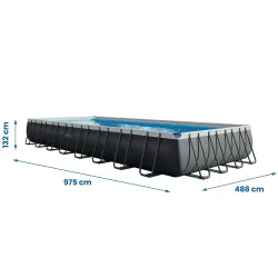 15-in-1 frame pool, perfect for water fun for the whole family