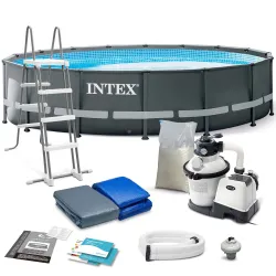 12-in-1 garden frame pool 488 x 122 cm, perfect for outdoor fun